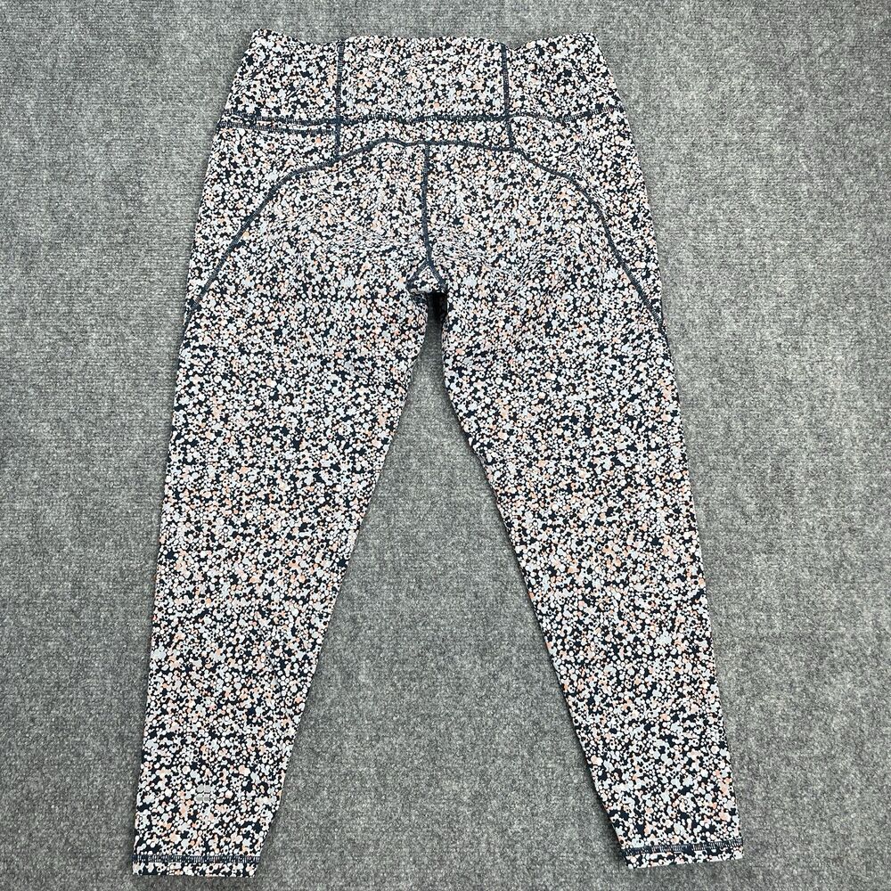 Sweaty Betty The Power Pocket 7/8 Leggings Womens XL Hexagon Blue Orange Dot - Picture 3 of 10